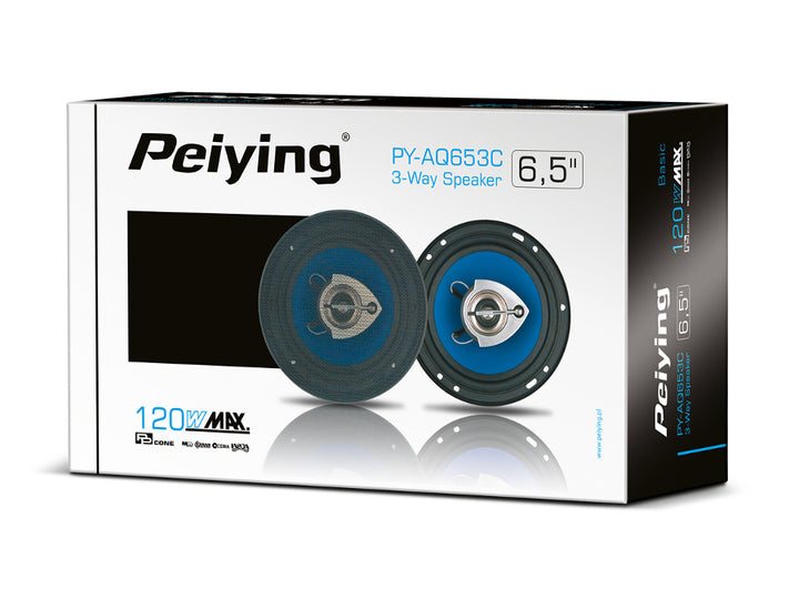 2 PEIYING 165mm 120W 3-utas autós hangszóró