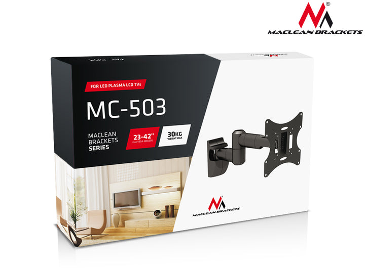 TV vagy monitor tartó 23-42 "30kg univerzális Maclean MC-503A S ezüst max. Váza 200x200