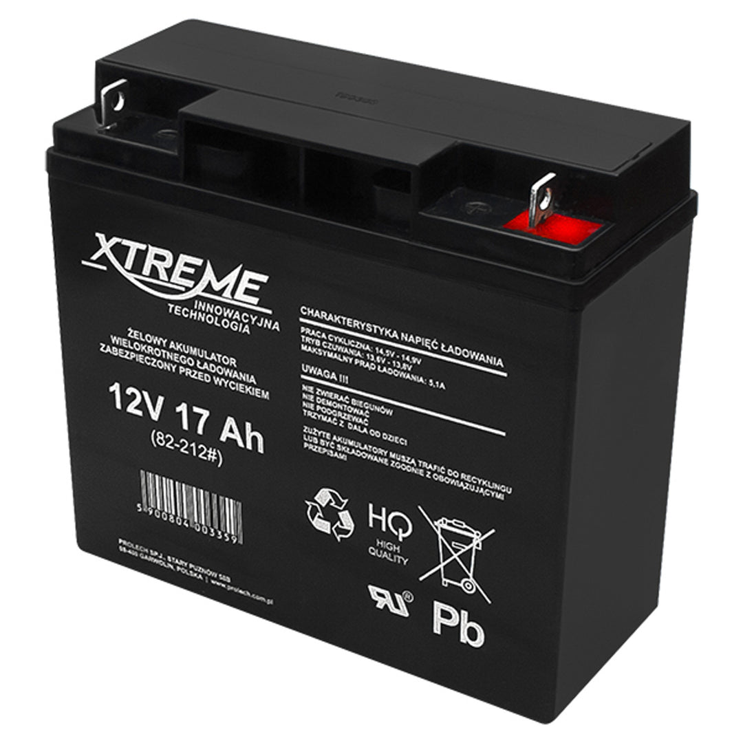 Gél akkumulátor 12V 17Ah Xtreme karbantartásmentes AGM
