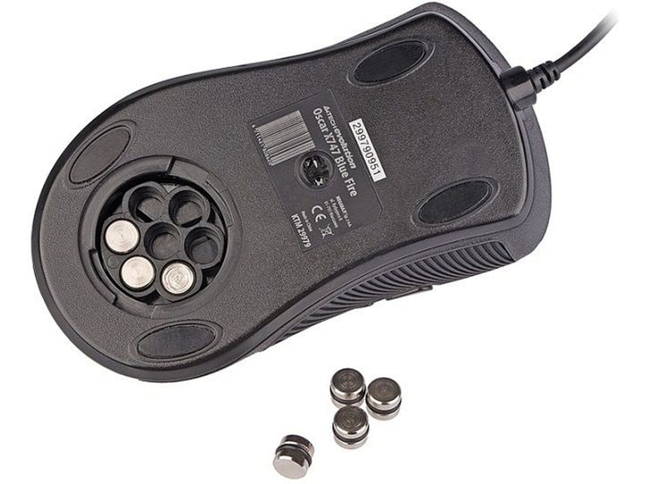 A4Tech lézeres egér a játékosok számára 3600 DPI világítás USB Spider Blue Maron