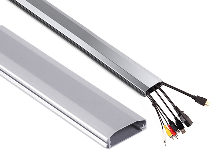 Maclean MC-693 S 60x20x750mm kábelvezető szalag Az alumínium könnyen nyitható és rend