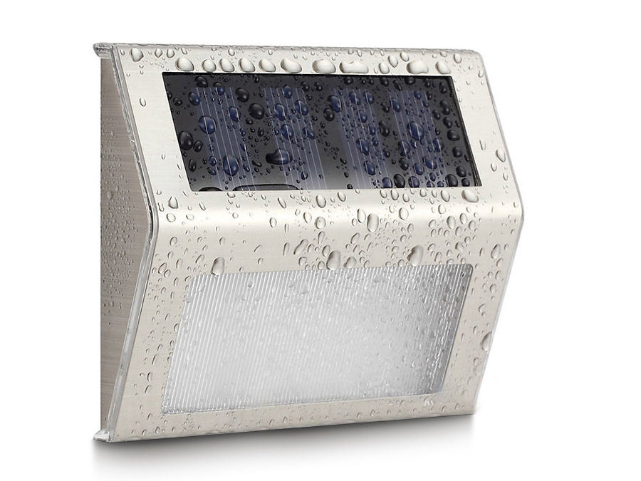 2LED napelemes lámpatartó lépcsőhöz MCE119 Maclean Energy Inox