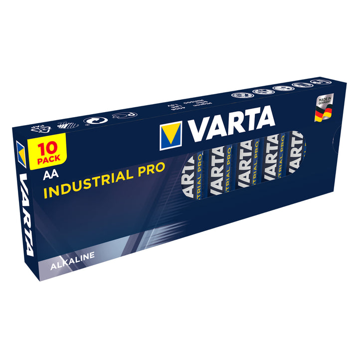 10 x ALKALMAZOTT AKKUMULÁTOROK VARTA INDUSTRIAL AA 10x LR6 / AA elemek Varta Industrial