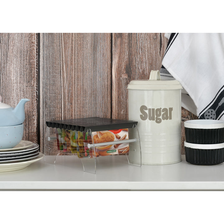 Palacktartály Magas tartó Organic Spice Bag Organizer 10 rekeszben friss fűszerek