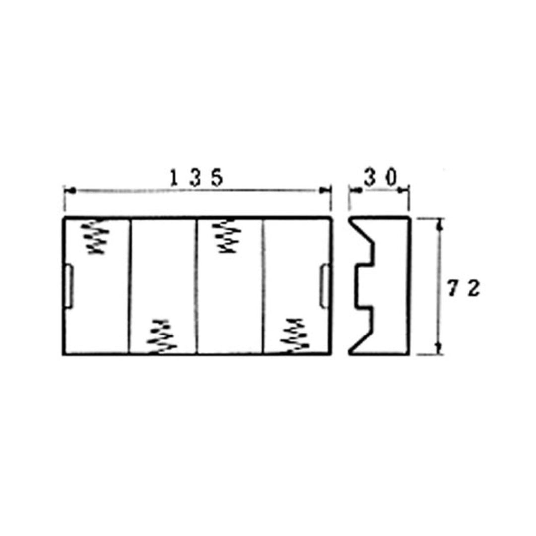Velleman BH443D 4xR20 4xR20 D lapos elemkosár forrasztáshoz