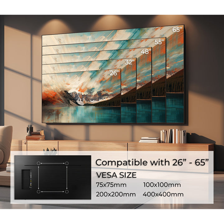 TV állvány 26-55 "Malcean MC-778 45 kg-ig fekete színben