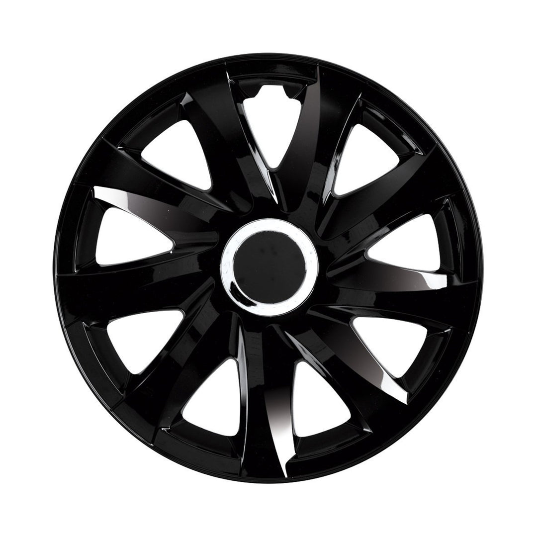 NRM DRIFT 15" univerzális dísztárcsa fekete lakk préselt 4 db