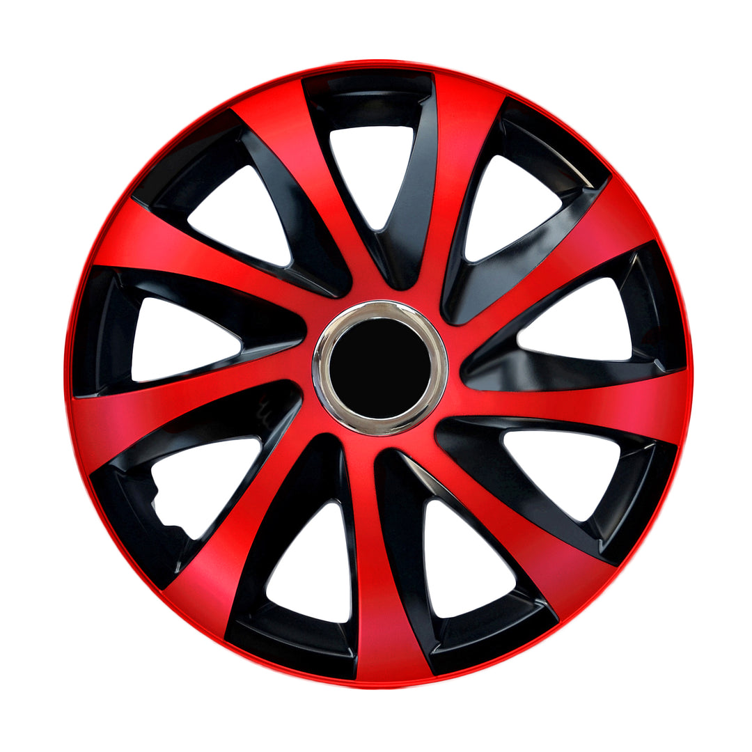 15" NRM DRIFT Extra piros/fekete univerzális dísztárcsa 4 db