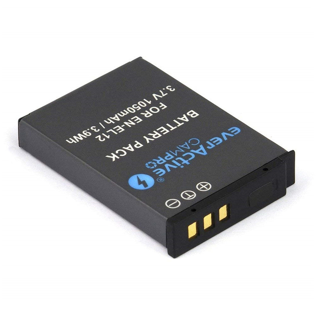 Az everActive CamPro Nikon EN-EL12 akkumulátor kapacitása 1050 mAh