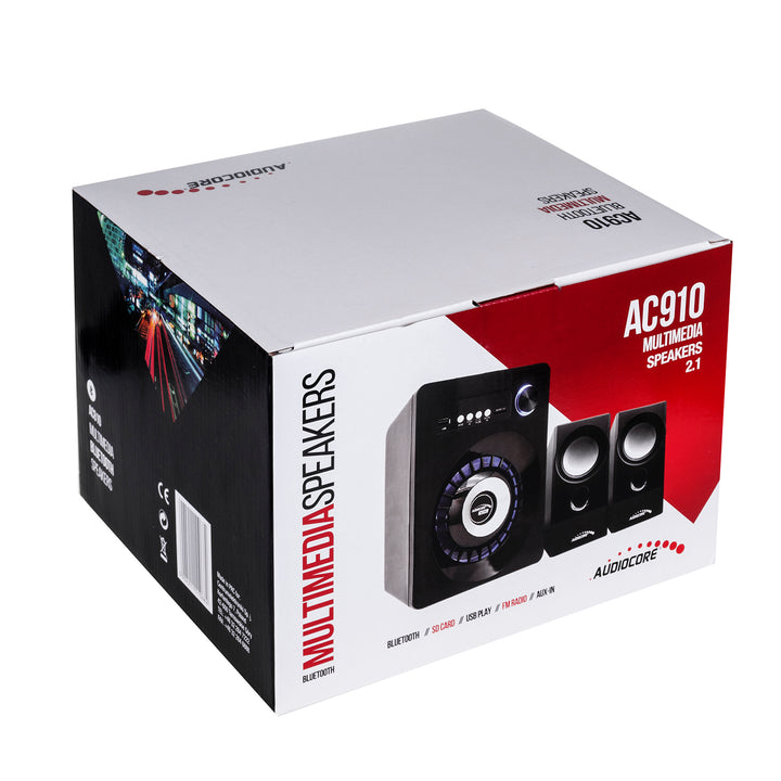 Bluetooth 2.1 hangszórókészlet Audiocore AC910 FM rádió, TF kártya bemenet, AUX, USB tápegység