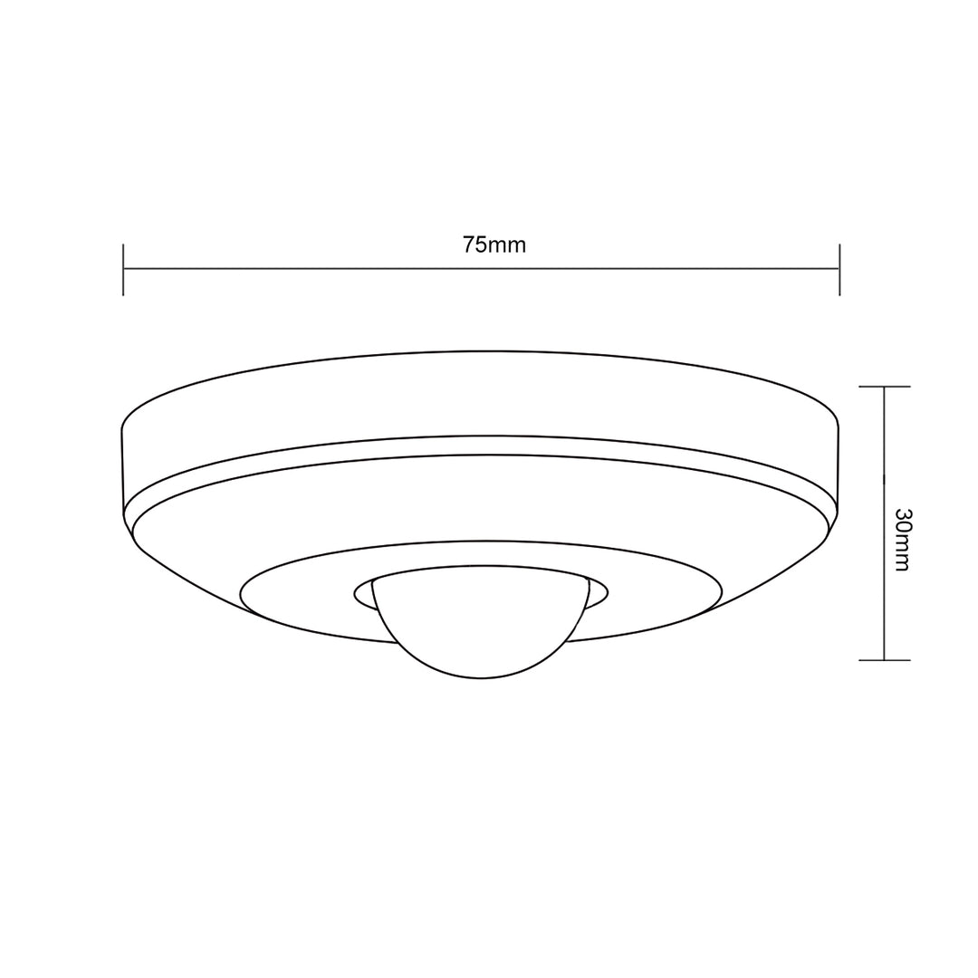 PIR mozgásérzékelő mennyezeti érzékelő Maclean Energy MCE231 max 100W (LED) hatótávolság 6m