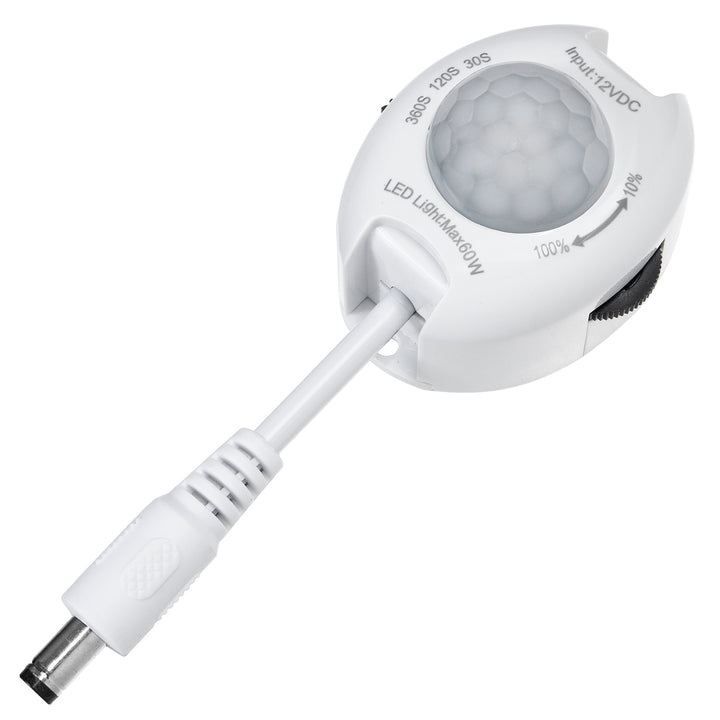LED infravörös mozgásérzékelő 12v max 60W MCE242 Maclean Energy led szalagokhoz