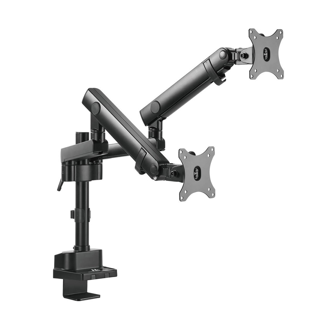 Maclean, asztali állvány 2 LCD monitorhoz, Vesa 75x75 és 100x100, 17-32", 2x8kg, MC-812