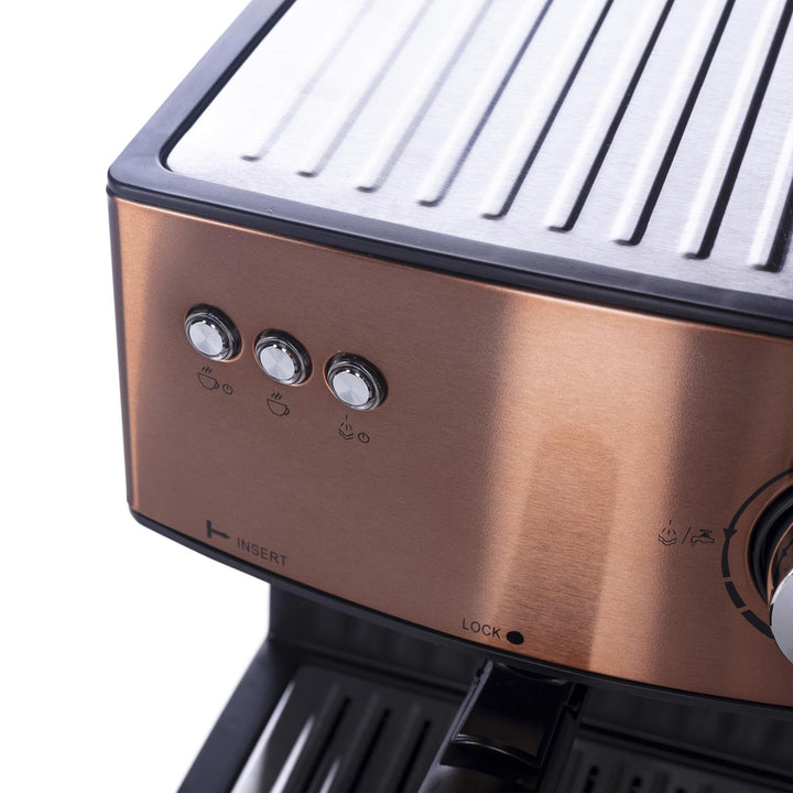 Adler eszpresszógép, 15 bar, 850W, tejhabosító, AD4404cr