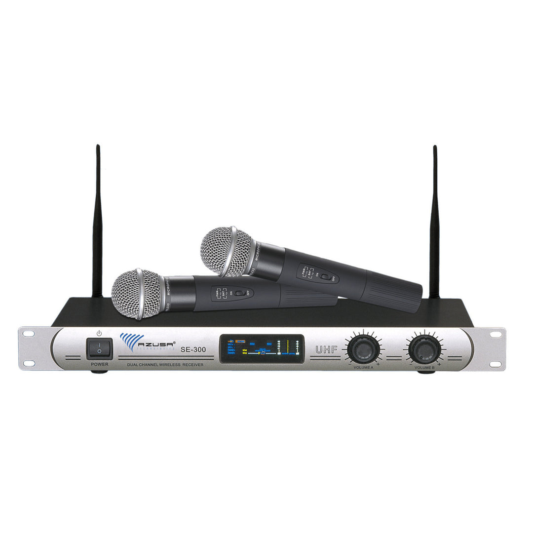 UHF vezeték nélküli mikrofon SE-300 2 csatornás Azusa MIK0056
