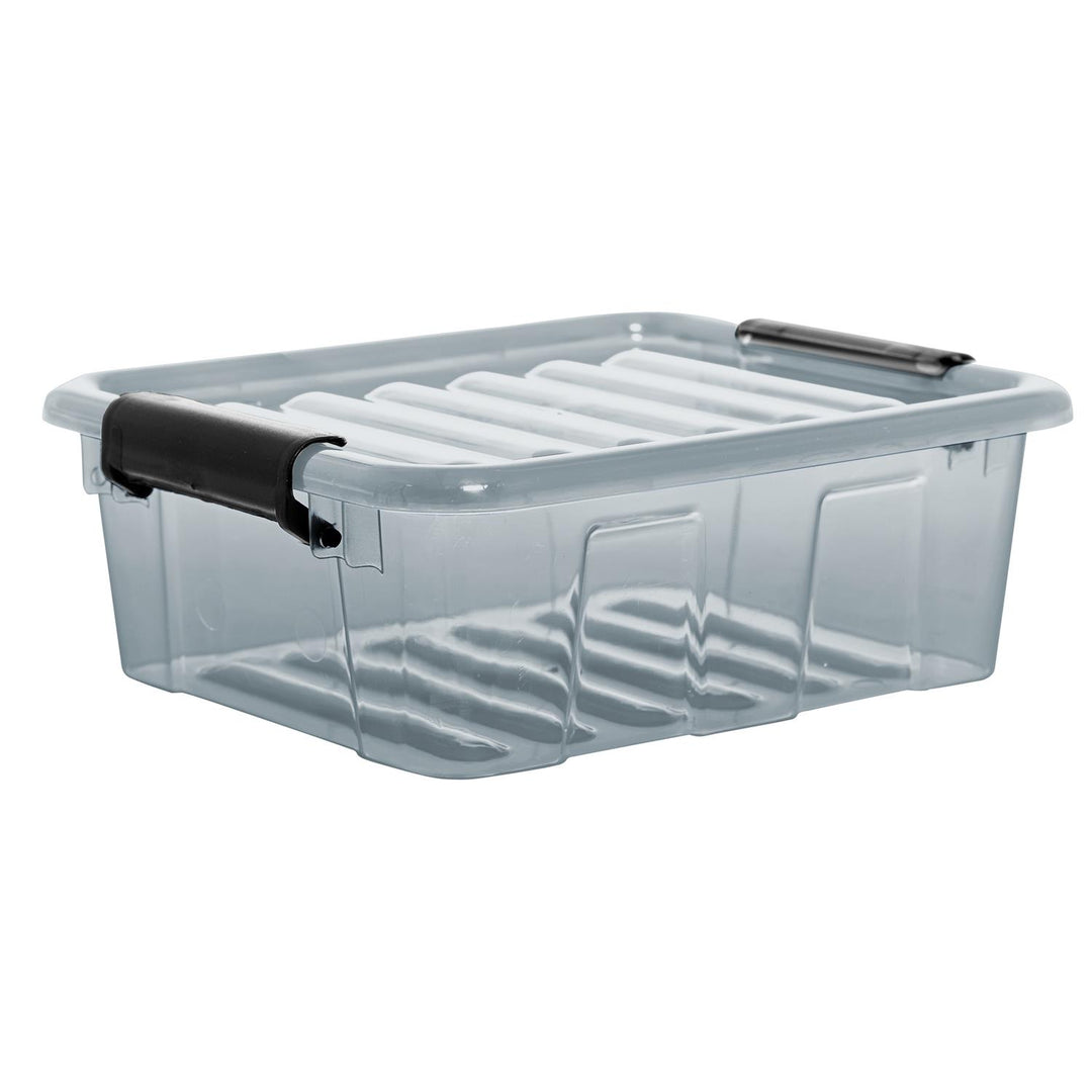 Plast Team Home Box 2L átlátszó szürke, fedeles kuka Plast Team Home Box 2L átlátszó szürke