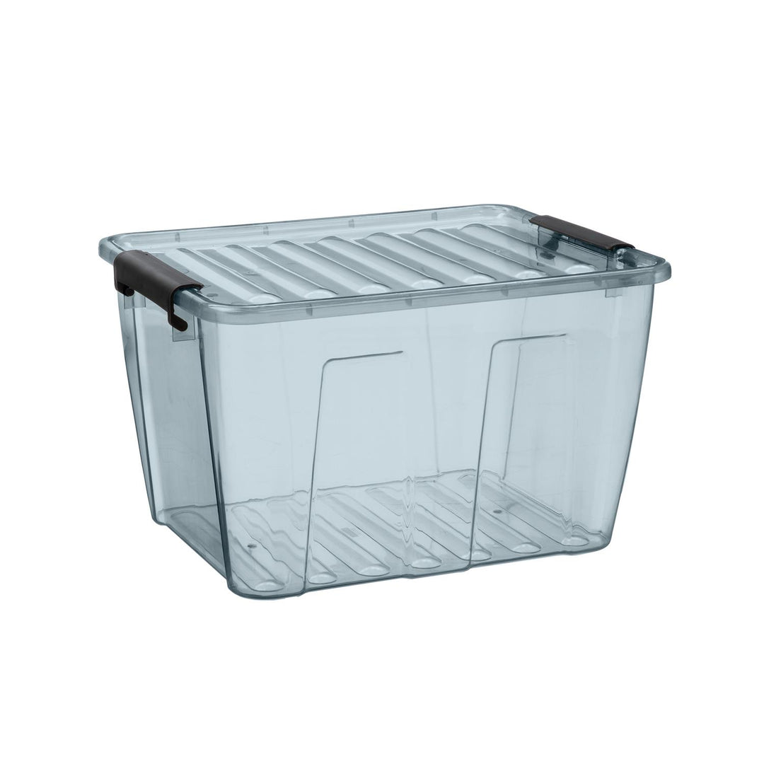 Plast Team Home Box 15L átlátszó szürke, fedeles szemetes Plast Team Home Box 15L