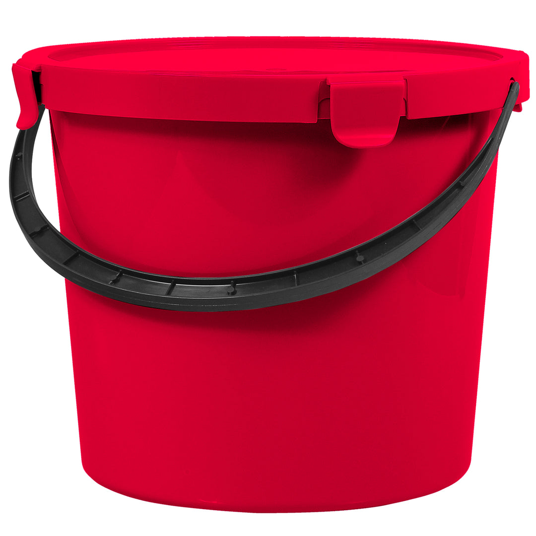 Plast Team Berry 10L vödör fedéllel és fogantyúval piros színű