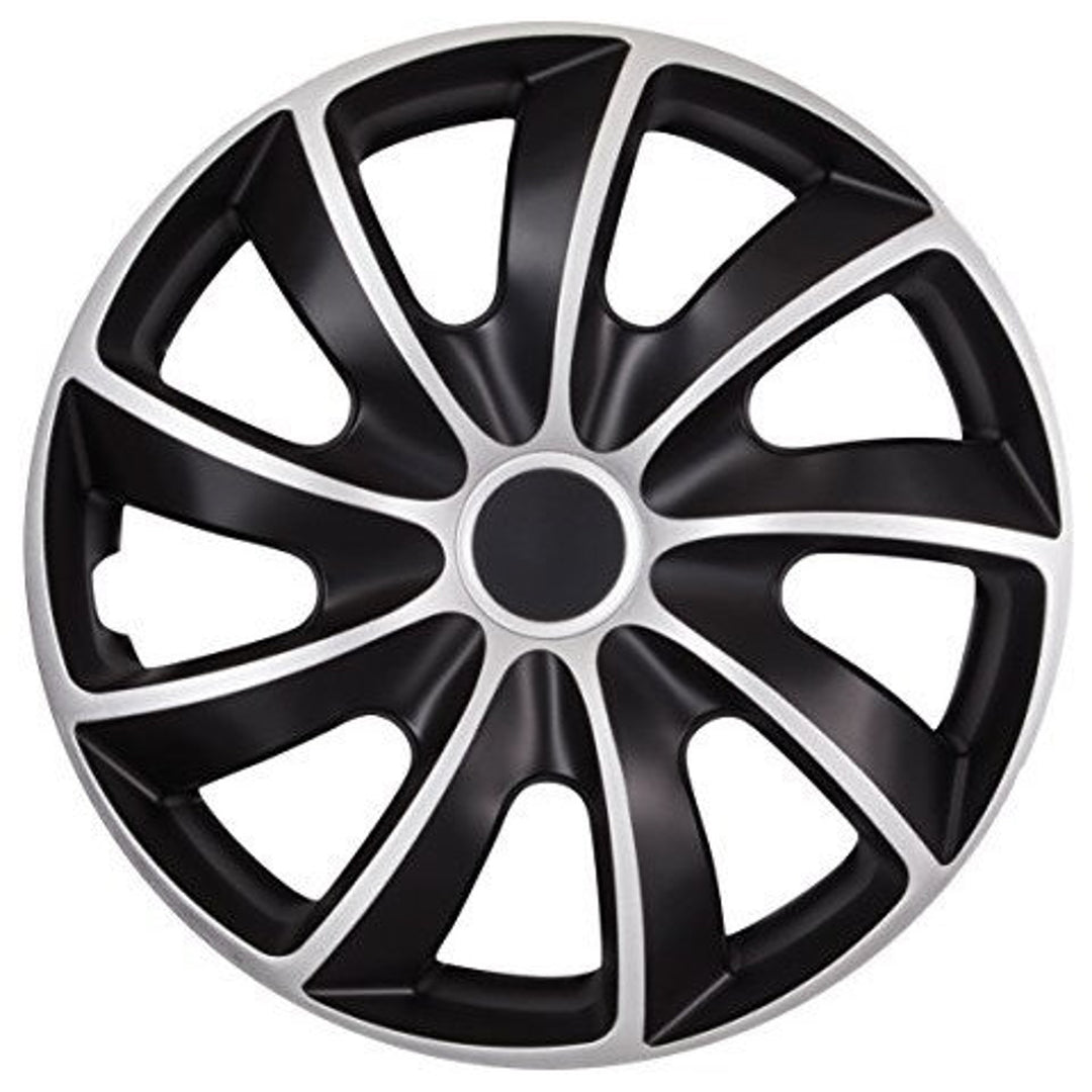 Univerzális keréktárcsák 13" NRM QUAD BICOLOR fekete/ezüst 4 db