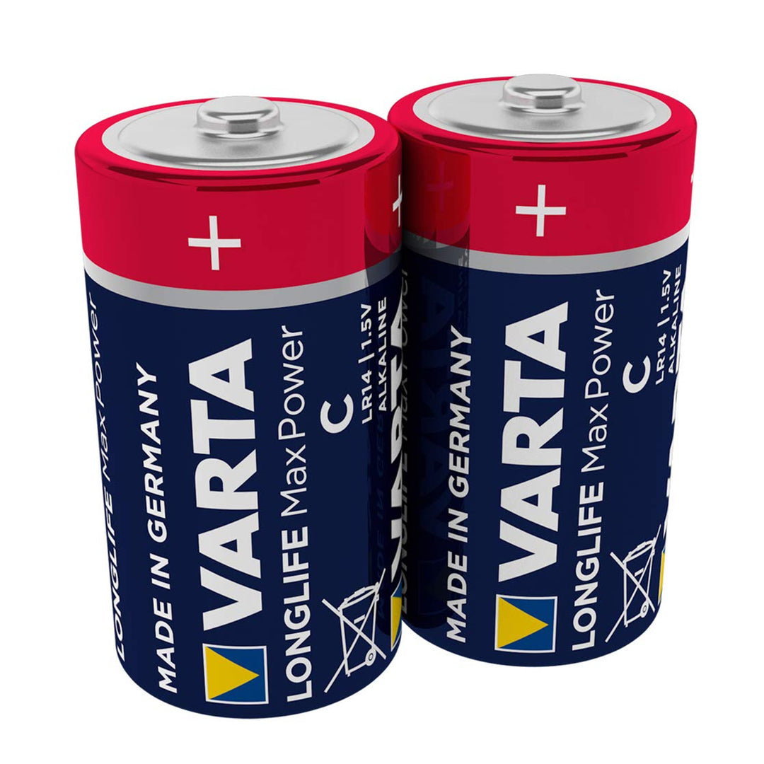 2x Varta Longlife Max Power R14 lúgos akkumulátorok