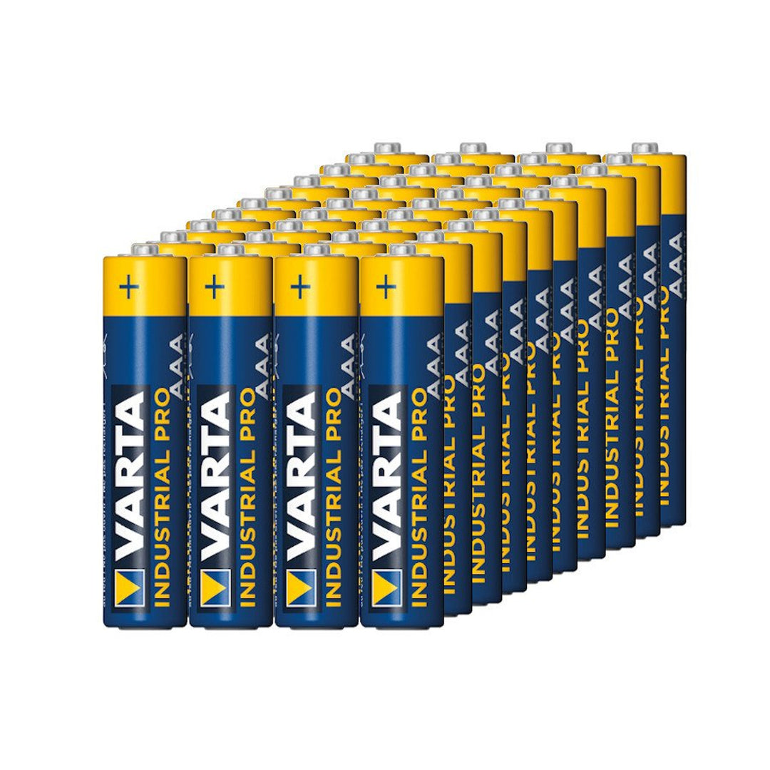 40x alkaliczne Varta Industrial LR03/AAA alkáli elemek fólia