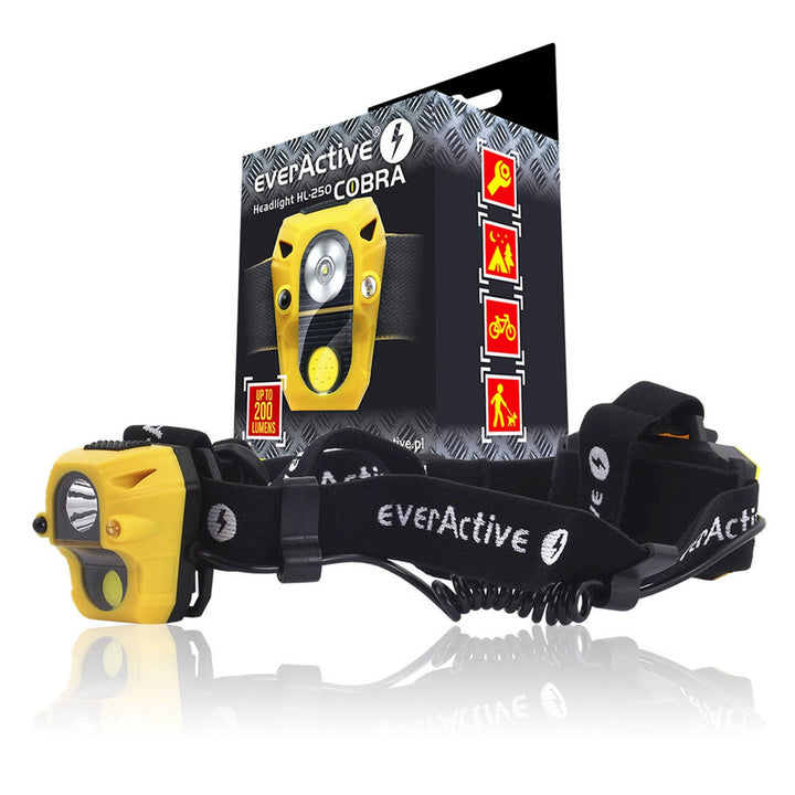 EverActive Cobra HL-250 minőségi LED-es fejlámpa