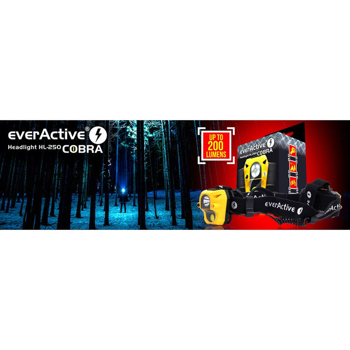 EverActive Cobra HL-250 minőségi LED-es fejlámpa