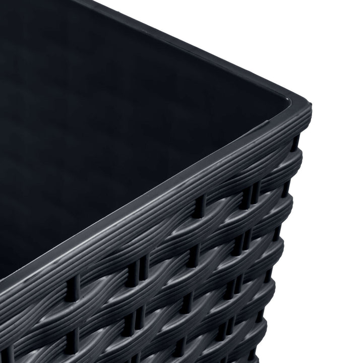 Prosperplast Rato Square DRTS225 S433 antracit virágcserép betéttel