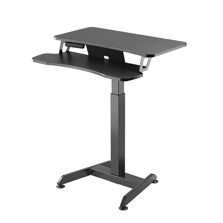 Elektromos íróasztal, asztal, munkaállomás, állítható magasságú, Maclean MC-835 max. magasság 122cm max. 37 kg - ülő és álló munkavégzéshez