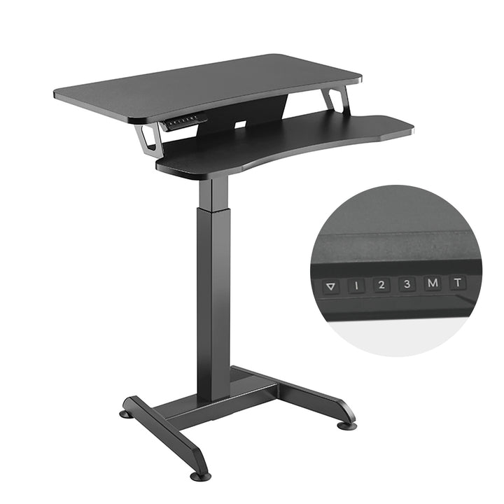 Elektromos íróasztal, asztal, munkaállomás, állítható magasságú, Maclean MC-835 max. magasság 122cm max. 37 kg - ülő és álló munkavégzéshez
