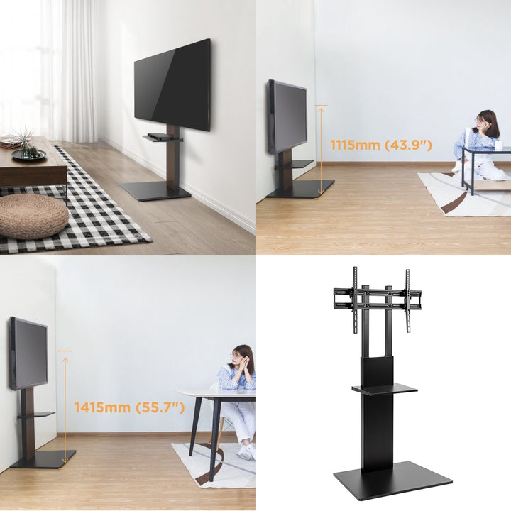 Professzionális modern TV állvány polccal Maclean MC-865 max 40kg max VESA 600x400