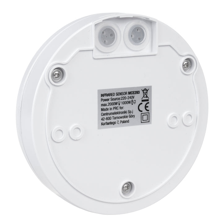 Infravörös mozgásérzékelő lapos IP65 kültéri használatra Maclean Energy MCE293 W hatótávolság 8m, max. terhelés 2000W