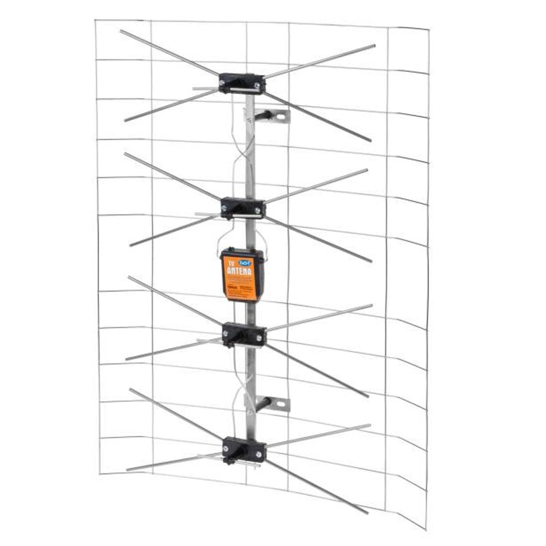 Szélessávú hálós TV antenna erősítő és szimmetrizátor nélkül