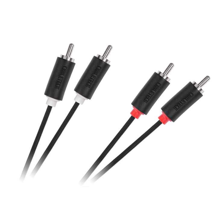 Audio-video kábel 2RCA-2RCA 1,8m Cabletech szabványos kábel