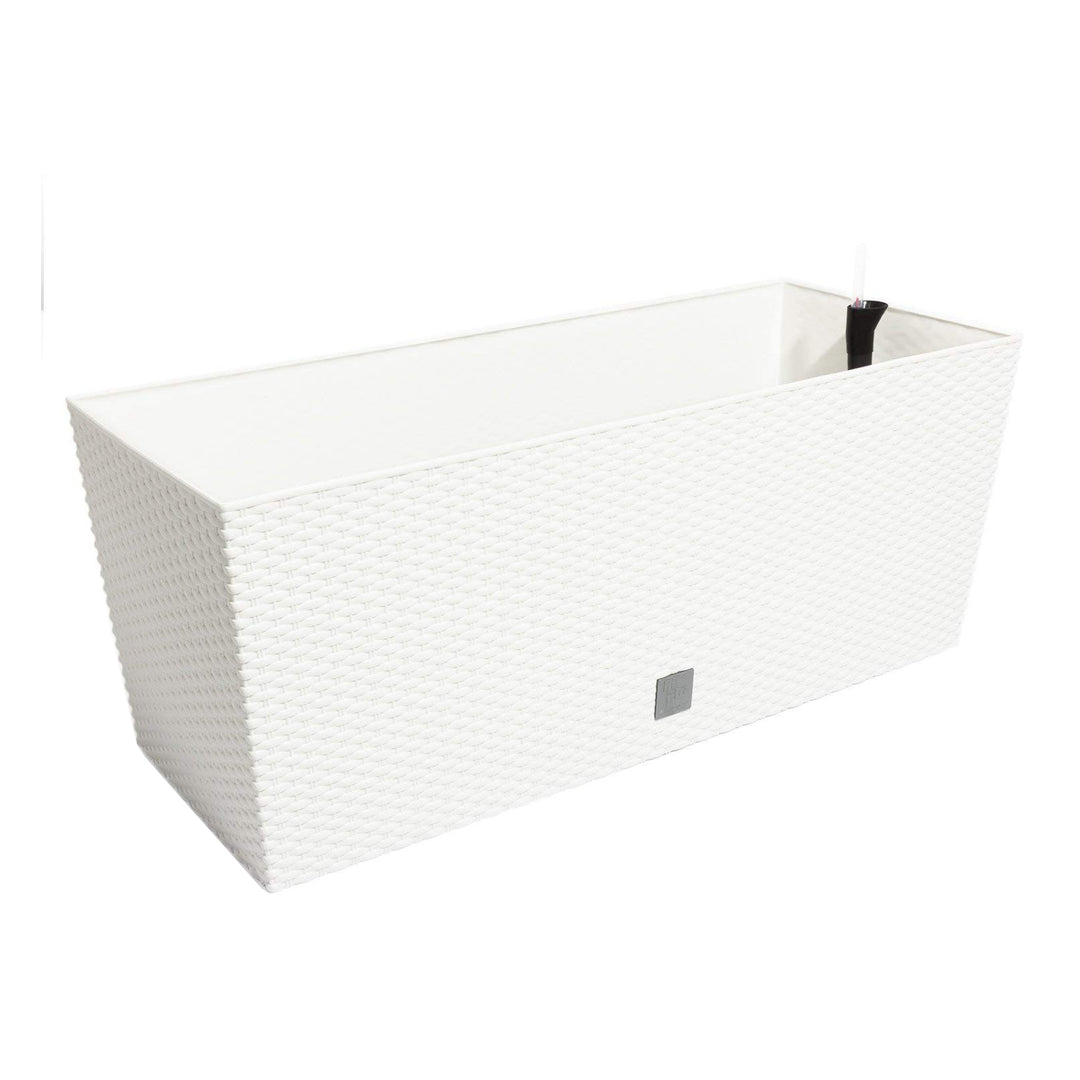 Prosperplast Rato Case rattan virágtartó DRTC800 S449 fehér