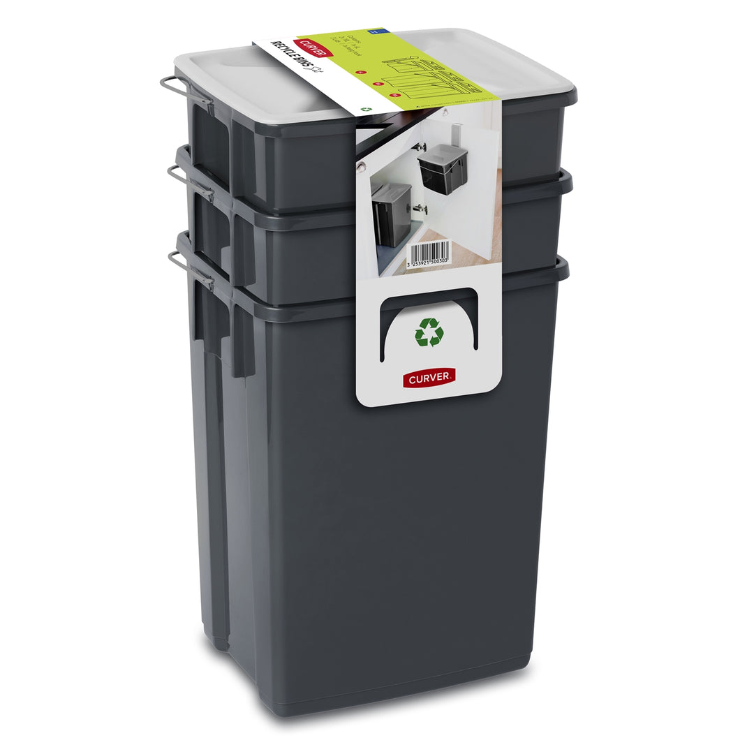 2x10L+6L Curver újrahasznosító tartályok SET