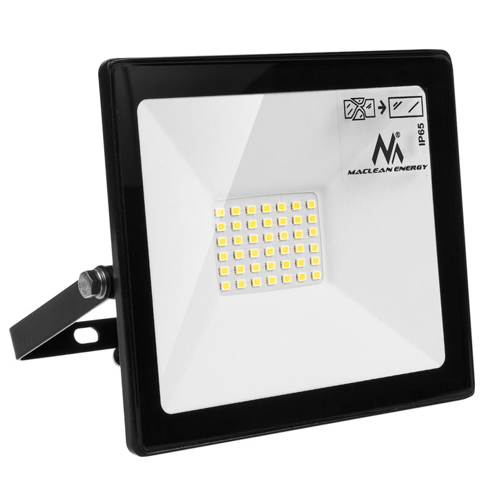Naświetlacz LED slim 30W, 2400lm Meleg fehér (3000K) Maclean Energy MCE530 WW, IP65, PREMIUM