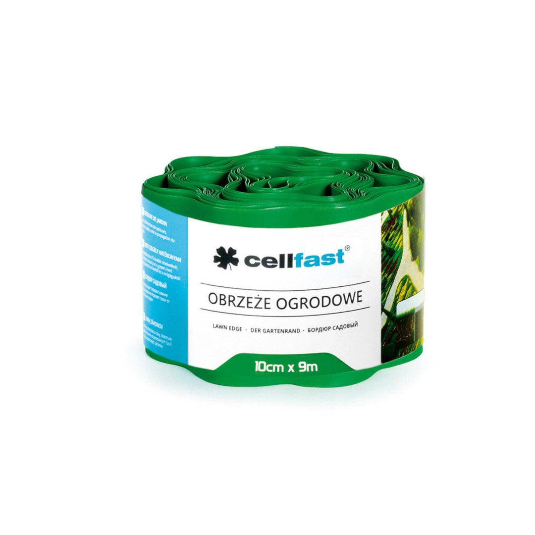 Hullámos kerti szegély 10cm x 9m Cellfast zöld