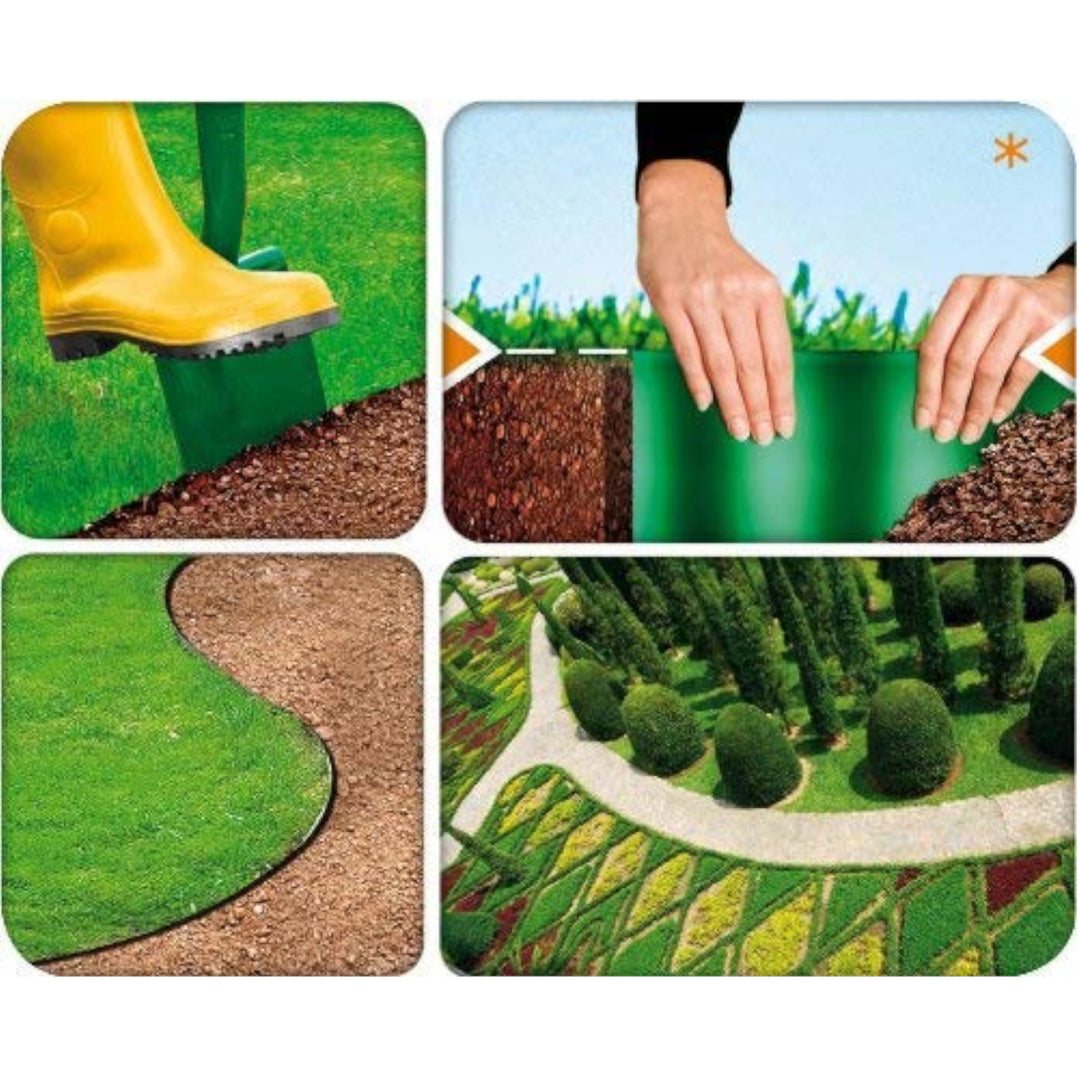 Hullámos kerti szegély 20cm x 9m Cellfast zöld