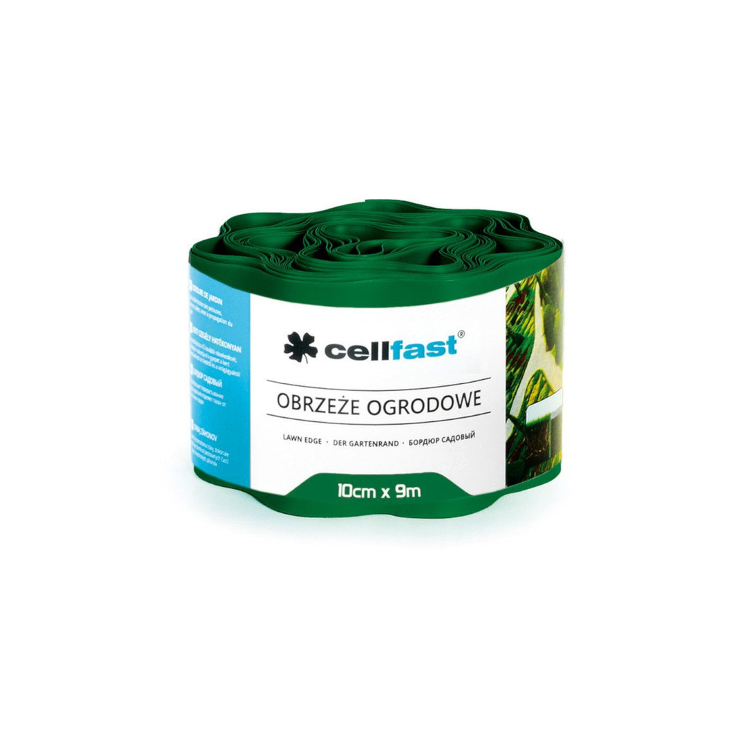 Hullámos kerti szegély 10cm x 9m Cellfast sötétzöld