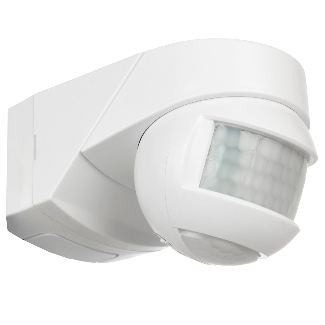 Falra szerelhető szürkület-virradat mozgásérzékelő 180° + 360° 2000W Maclean Energy MCE295 fehér