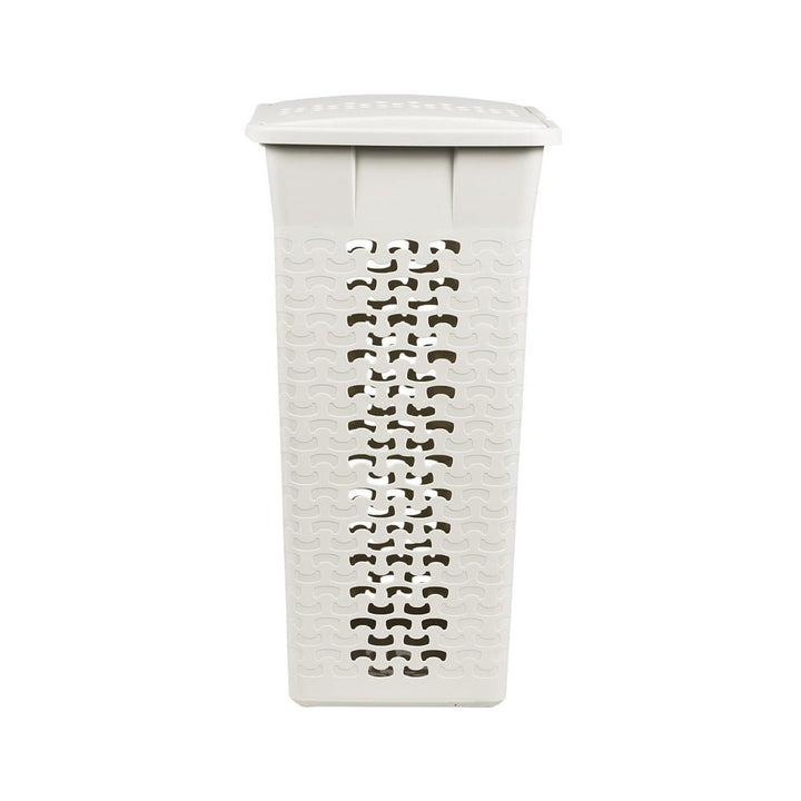 Téglalap alakú szennyeskosár BranQ Cotton 55L - fehér