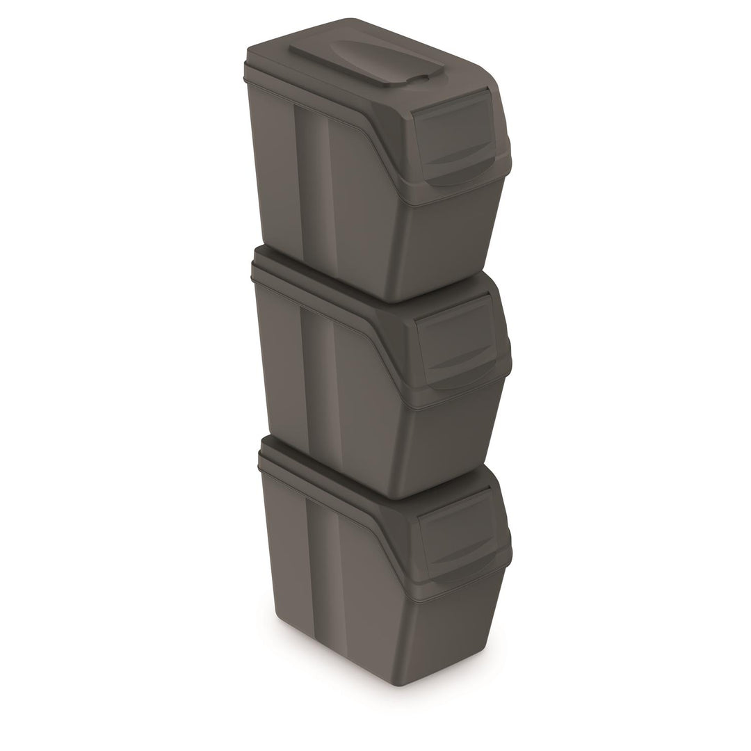Sortibox 3x20L szürke ISWB20S3 újrahasznosító szemetes szett