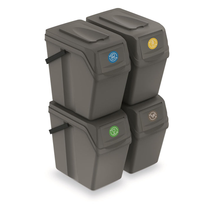 Sortibox tárolókészlet 4x25L szürke ISWB25S4
