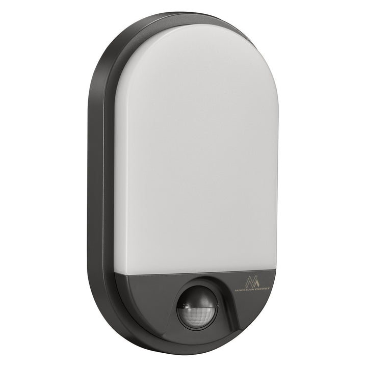 Infravörös mozgásérzékelő LED lámpa MCE340 GR 1100lm 15W IP54 Maclean Energy szín szürke, szín természetes fehér (4000K)