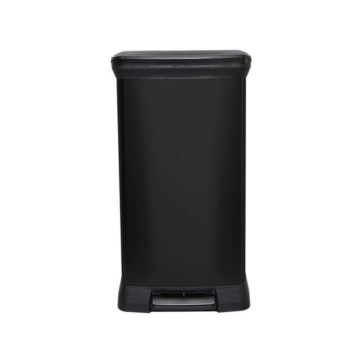 CURVER DECO BIN 50L fémezett hulladékgyűjtő pedállal - fekete