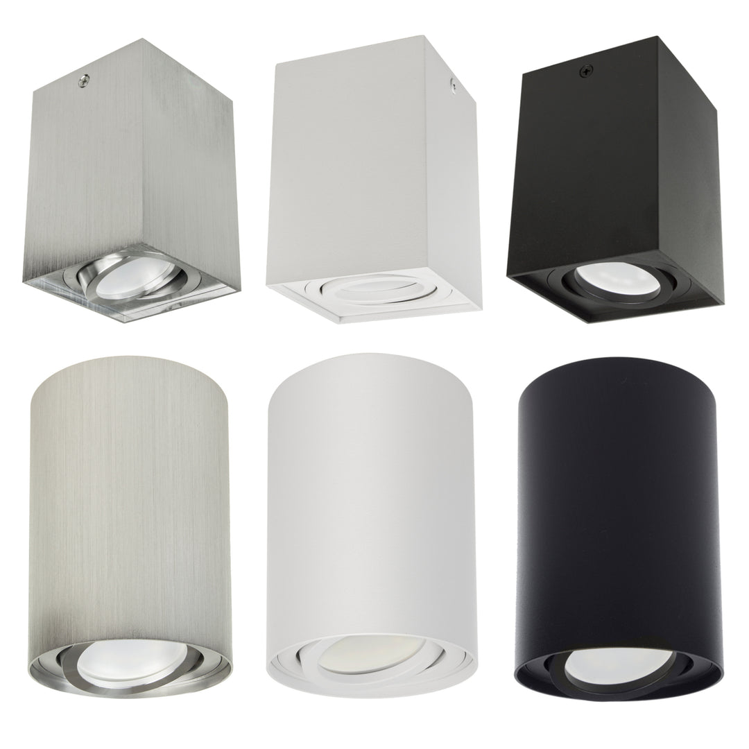 Felszíni halogén spotlámpa GU10 MCE422 W, fehér, 80x115mm, alumínium