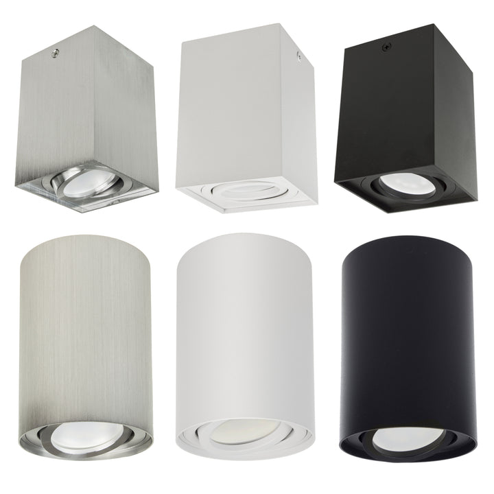 Felszíni halogén spotlámpa GU10 MCE422 W, fehér, 80x115mm, alumínium