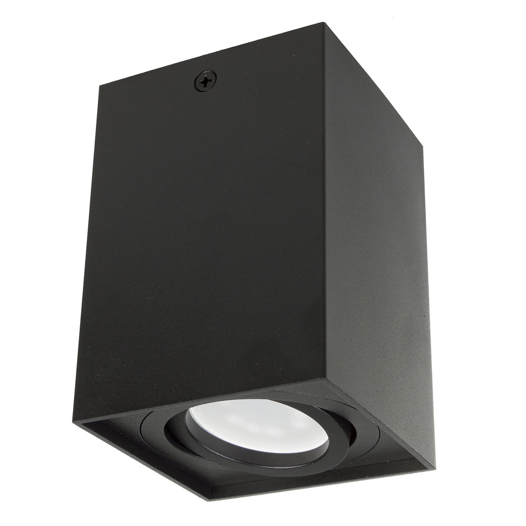 Felszíni halogén spotlámpa GU10 MCE426 B, fekete színű, 80x80x115mm, szögletes, alumínium, négyzet alakú