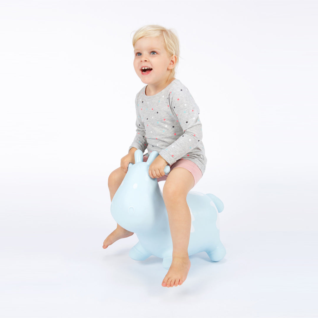 Hoppimals gumiugró tehén kék - hatalmas és egyedi ugrálós móka